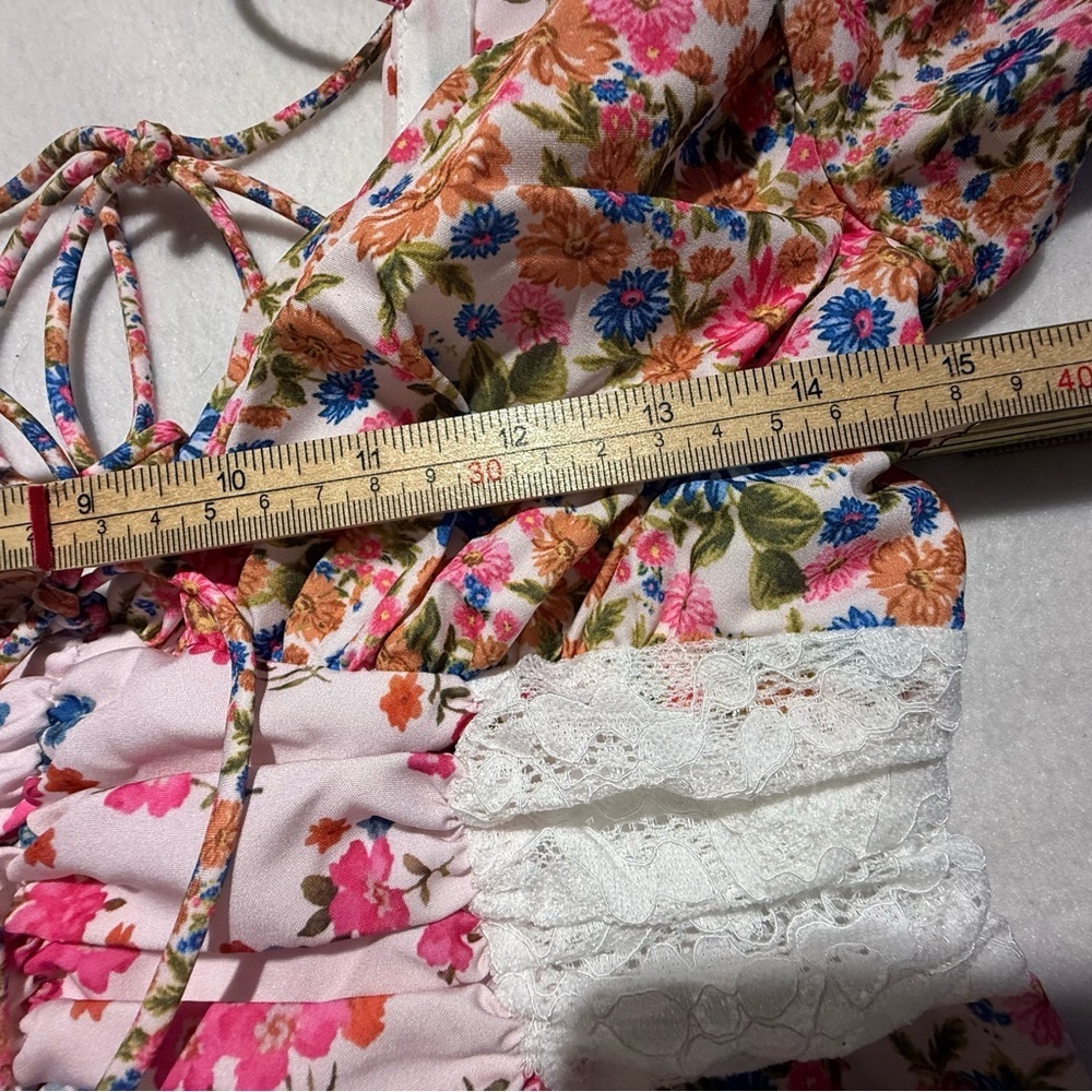 Floral Short Dress. New without tags. Size small. - Picture 11 of 12